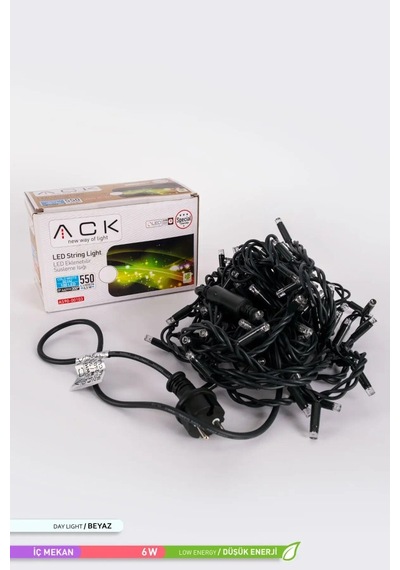 ACK 100 LED li Seri Eklenebilir LED Süsleme 6500K Beyaz Işık 220V