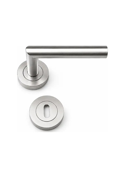 Sese Venedik Modeli Rozetli Kapı Kolu Saten Renk 200-90r-53