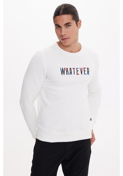 The Crow Whatever Ekru O-yaka Sweatshırt Ekru