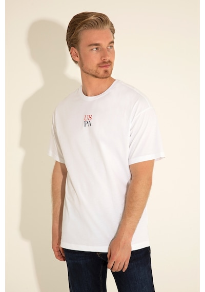 U.S. Polo Assn. Erkek Comfort Fit Bisiklet Yaka Beyaz Tişört 50289221-VR013 U.S. Polo Assn. Erkek Comfort Fit Bisiklet Yaka Beyaz Tişört 50289221-VR013