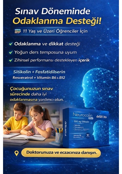 Neurocolin Plus 500mg Sitikolin Takviyesi