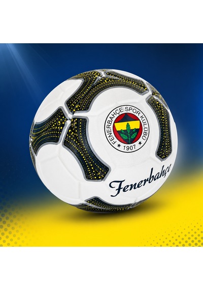 Fenerbahçe Lisanslı Futbol Topu No:5 Dayanıklı Dikişli Profesyonel Top Beyaz