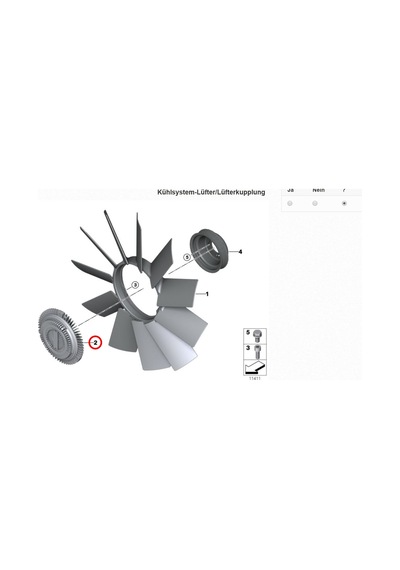 BMW 3 SERİSİ E36 E46 RADYATÖR FAN TERMİĞİ 3 DELİK BÜYÜK ASPART