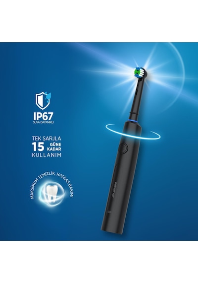 Polosmart Psc83 Şarjlı 5 Modlu Ip67 Suya Dayanıklı Diş Fırçası Antrasit Şarjlı