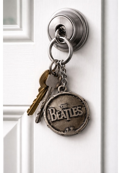 The Beatles Metal Anahtarlık Antik Görünümlü Unisex Müzik Temalı Aksesuar
