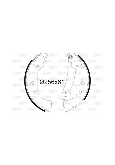 Valeo 562552 Arka Pabuç Balata Jumpy 95-00 2.0hdi 99 Expert 96 Evasıon 94-02 P806 95 02 Scudo 99-06 255x 60 4241.k6-4241h7-77362451-9566949580 1 Takım