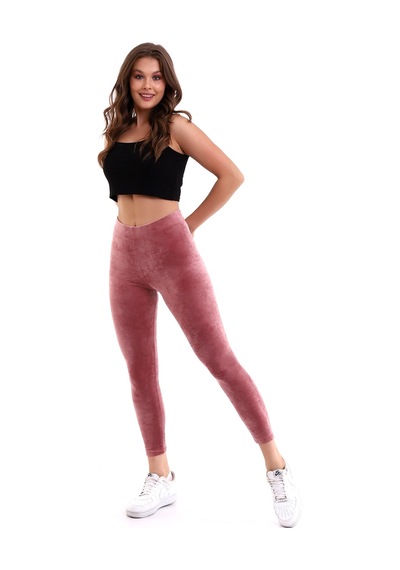 Winmoda34 Kadife Tayt Pembe