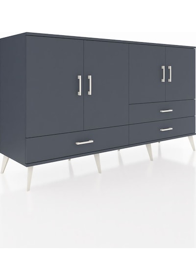 Hyperion Konsol 5 Raflı 3 Çekmeceli 4 Kapaklı 176x44x99 Antrasit- Antrasit-antrasit Hyperion Konsol 5 Raflı 3 Çekmeceli 4 Kapaklı 176x44x99 Antrasit- Antrasit-antrasit