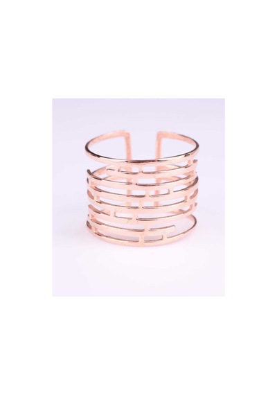 925 Ayar Gümüş Labirent Yüzük, Pembe Rose (Pembe)-Ayarlanabilir