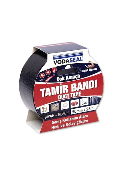 Vodaseal Cok Amaçlı Tamir Band Sıyah 50 Mm X25 Mt