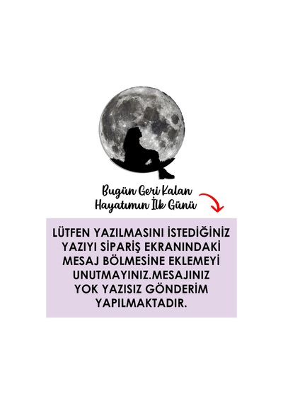 Kişiselleştirilebilir Led Işıklı Epoksi Cam Katmanlı Tablo Gloria Dolunay Gri - 738170453 Gri