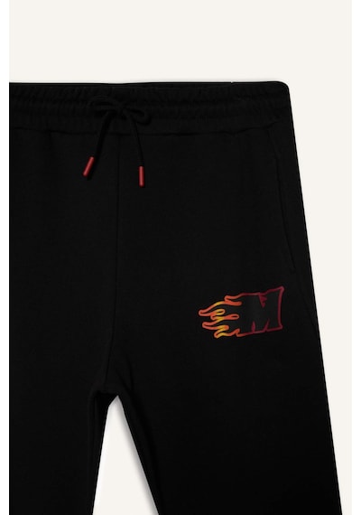DeFactoFit NBA Miami Heat Kalın Jogger Eşofman Altı Standart Fit Cepli Esnek Bantlı Paça D6561AX25SPBK81