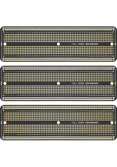 5.2x17.2 Cm Siyah Breadboard Tip Çift Taraflı Delikli Pertinaks