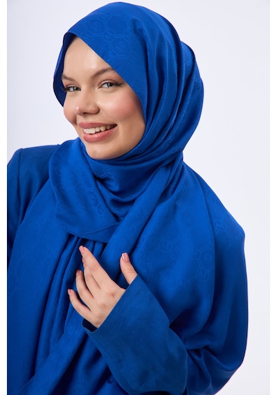 Mirsoy Scarf Mir Modern Desen Şal Mavi