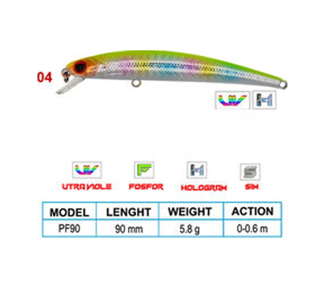 Wily Legend Cl:04 90mm 5,8gr 0-0,6m Suni Balık