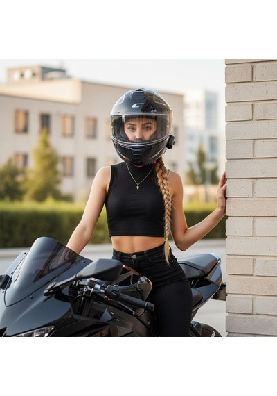 Cgm 569g C-max Cıty Çene Açılır Kask Siyah/kırmızı-m