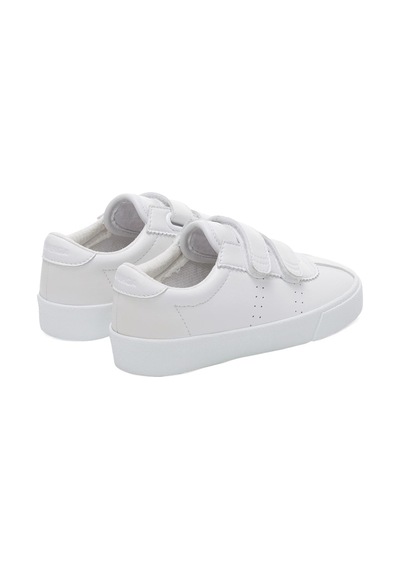 Superga 2843 Kids Club S Straps Vegan Faux Leather Çocuk Unisex Beyaz Bileksiz Sneaker Beyaz-262