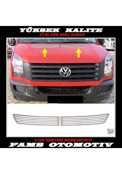 Vw Crafter Krom Kaput Havalandırma Çerçeve 2 Prç 2012 Üzeri