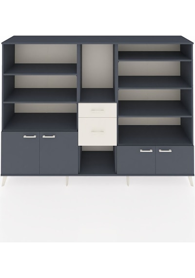Hyperion Dolap 10 Raflı 2 Çekmeceli 4 Kapaklı 220x44x163 Antrasit Antrasit-antrasit/aytaşı Hyperion Dolap 10 Raflı 2 Çekmeceli 4 Kapaklı 220x44x163 Antrasit Antrasit-antrasit/aytaşı
