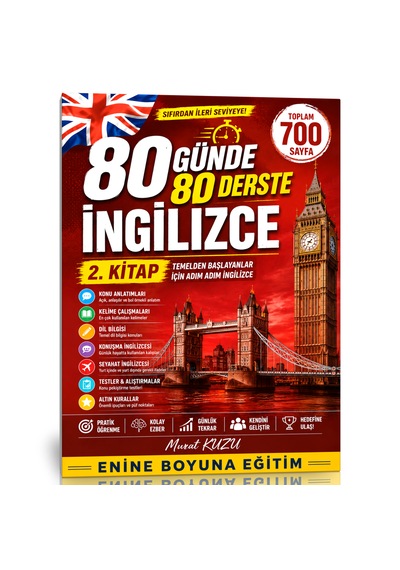 80 Günde 80 Derste İngilizce Eğitim Seti 3 Kitap