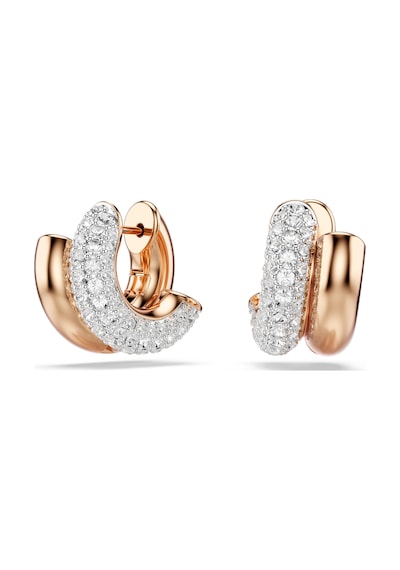 5738198 Swarovski Küpe Dextera:mn Hoop Whı/ros Metalik