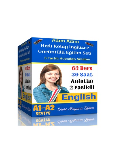 Adım Adım Hızlı Kolay İngilizce Görüntülü Eğitim Seti 63 Video