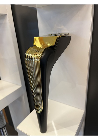 Legend Sert Plastik Ayak 15cm Siyah Altın Kanepe Koltuk Ayağı Modern Tv Ünite Mobilya Dolap Gold