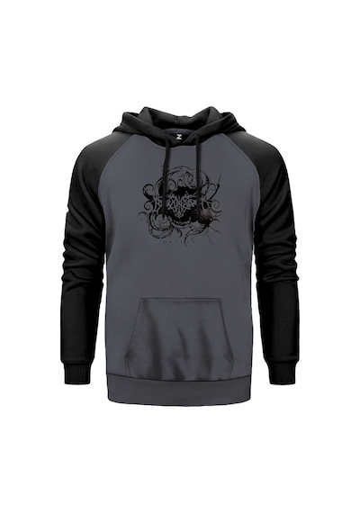Borknagar Origin Gri Renk Reglan Kol Sweatshirt Gri