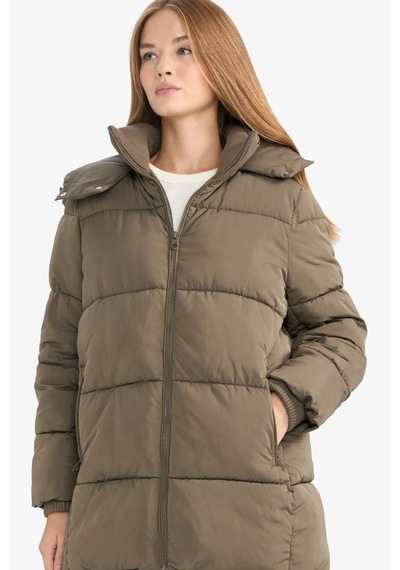 Defacto Su Geçirmez Regular Fit Kapüşonlu Parka F3557ax25wnkh402 Haki-kh402
