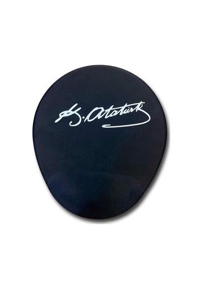 Ln-1881 Atatürk İmzalı Siyah Ergonomik Suya Dayanıklı Bileklikli Mouse Pad