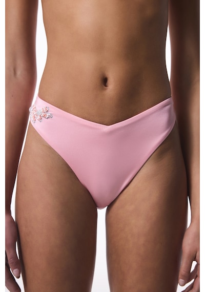 Penti Pembe Boncuk Detaylı V Kesim Bikini Altı - Gamze Erçel Koleksiyonu
