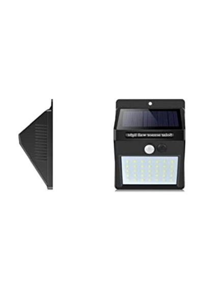 20 Led'li Solar Güneş Enerjili Bahçe Lambası, Şarj Olabilir 10 Parça Siyah