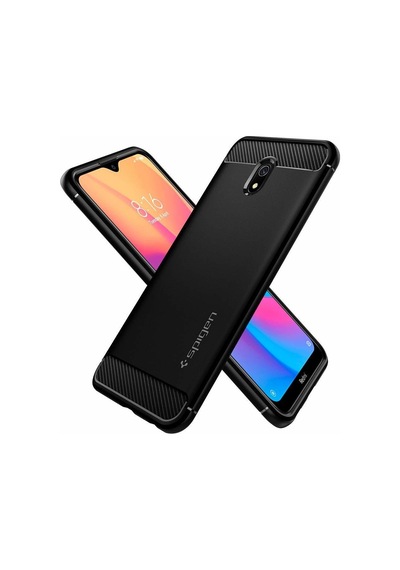 Spigen Redmi 8a İle Uyumlu Kılıf Rugged Armor Matte Black
