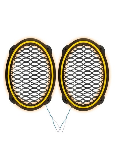 Hoparlör 2 Adet Ledli Oval Kapak
