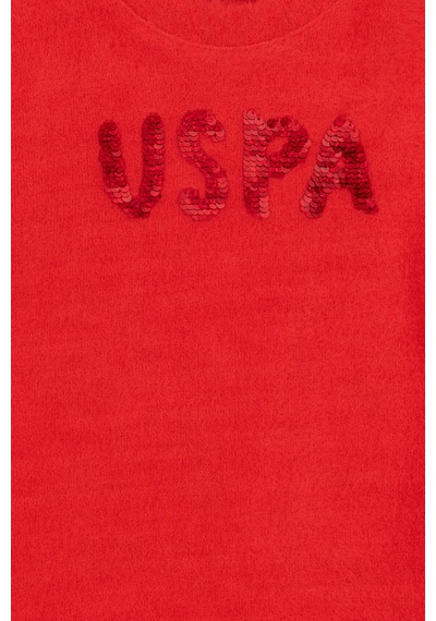 U.s. Polo Assn. Kız Çocuk Kırmızı Sweatshirt 50317981-vr030 Kırmızı