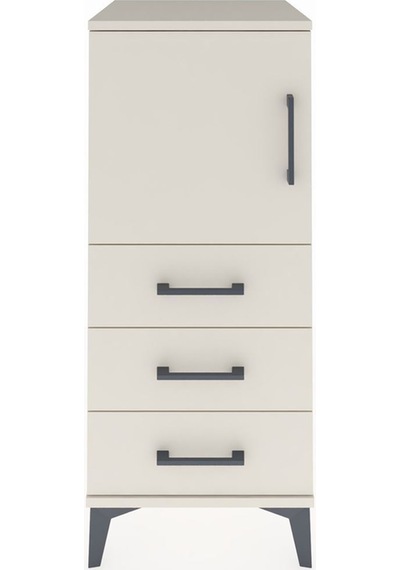 Hyperion Komodin 2 Raflı 3 Çekmeceli Tek Kapaklı 44x44x106 Aytaşı-aytaşı Aytası