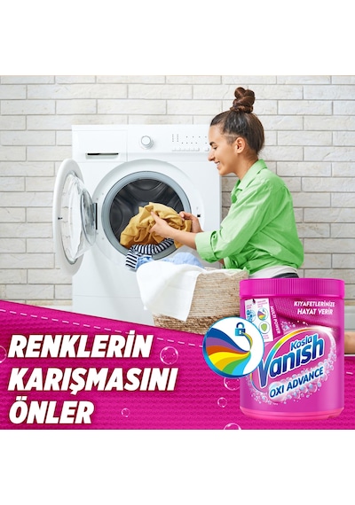 Vanish Multipower Leke Çıkartıcı & Deterjan Toz Renkliler İçin 800 G