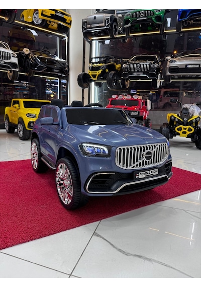 Poyraz Akülü Suv Akülü Araba 12v 0-8 Yaş Özel Plaka Mavi