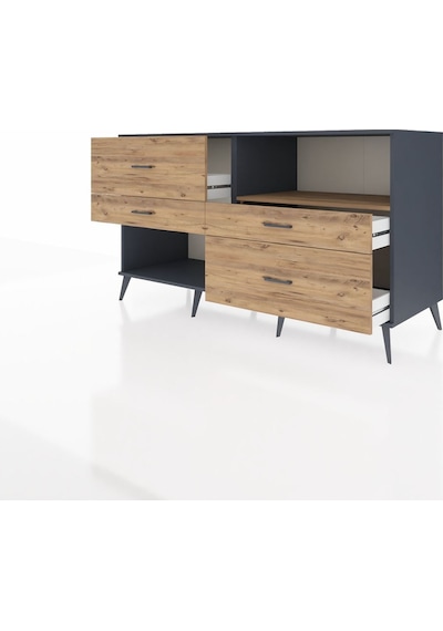 Kronos Konsol Tek Raflı 4 Çekmeceli 176x59x99 Antrasit-çam Atlas Çam/atlas Çam - Antrasıt Kronos Konsol Tek Raflı 4 Çekmeceli 176x59x99 Antrasit-çam Atlas Çam/atlas Çam - Antrasıt