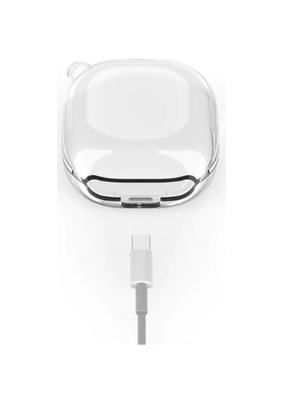 Caseonn Samsung Uyumlu Galaxy Buds Fe - Buds Core Kılıf Figürlü 3d Ayıcık Şeffaf