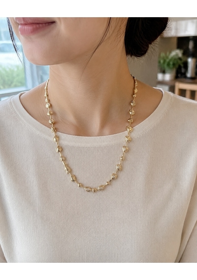 14k Vıp Seri Damla Uçlu 45 Cm Zarif Kadın Kolye Renkli