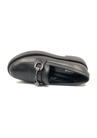 Greyder 72133 Zn Urban Deri Comfort Casual Oxford Kadın Ayakkabı Siyah