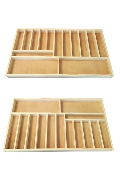 Ahşap Kaşıklık 70x40 Cm. Mutfak Çekmecesi Kaşıklık Ve Servis Gereçleri Düzenleyici