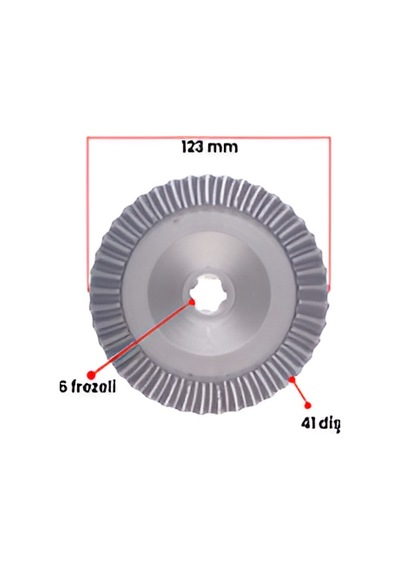 General Power Ayna Dişli Üst Yeni Tip 7 Hp 123 Mm Çap / 41 Diş / 6 Frezeli