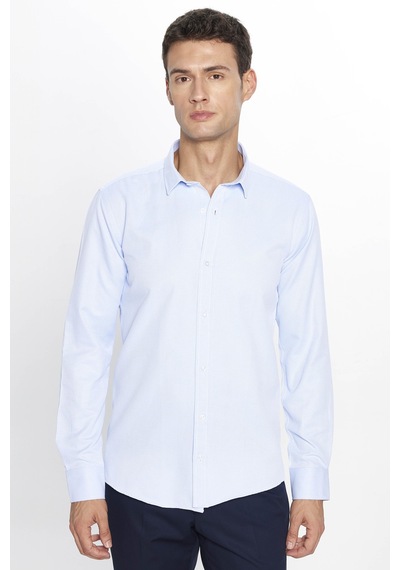 Tudors Erkek Modern Slim Fit Dar Kesim Uzun Kollu Pamuklu Kolay Ütü Armürlü Mavi Gömlek-31491-mavi Mavi Tudors Erkek Modern Slim Fit Dar Kesim Uzun Kollu Pamuklu Kolay Ütü Armürlü Mavi Gömlek-31491-mavi Mavi