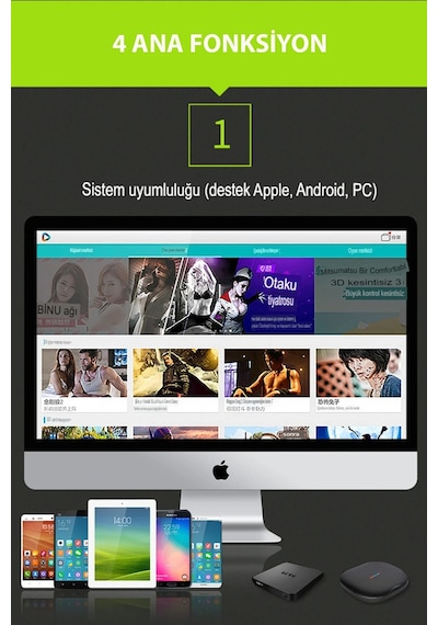 Uray Store Shinecon Sc-b01 Sanal Gerçeklik Gözlüğü Kumandası - Siyah