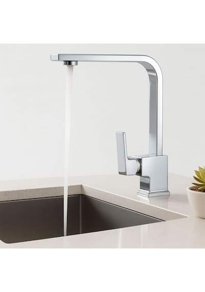 Modern Tasarım Krom Lavabo Bataryası Paslanmaz Pirinç Malzeme Uzun Ömürlü Banyo Bataryası Diğer