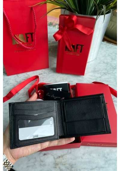 Mft Leather Hakiki Deri Erkek Bozuk Paralı Cüzdan Marks 6704 Napa Siyah
