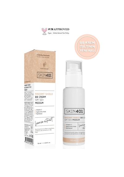 Skin401 Multi-fonksiyonel Aydınlatıcı Bb Krem Spf 50+ / Orta Cilt Tonu 50ml Medium Tone Medium