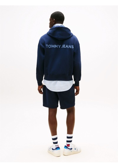 Tommy Hilfiger Tjm Crp New Classıcs Zıp Thr Erkek Mavi Sweatshirt - Dm0dm21626